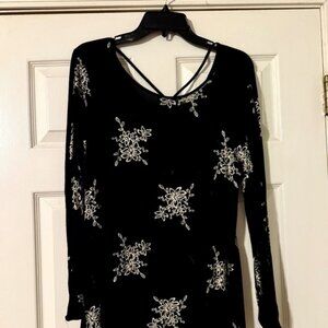 Black SHEER Mini Dress Size L